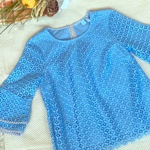 Draper James Blue Bell Sleeve Top